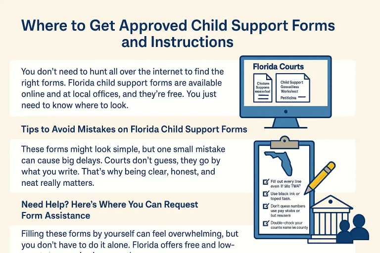 Where to Get Approved Child Support Forms and Instructions