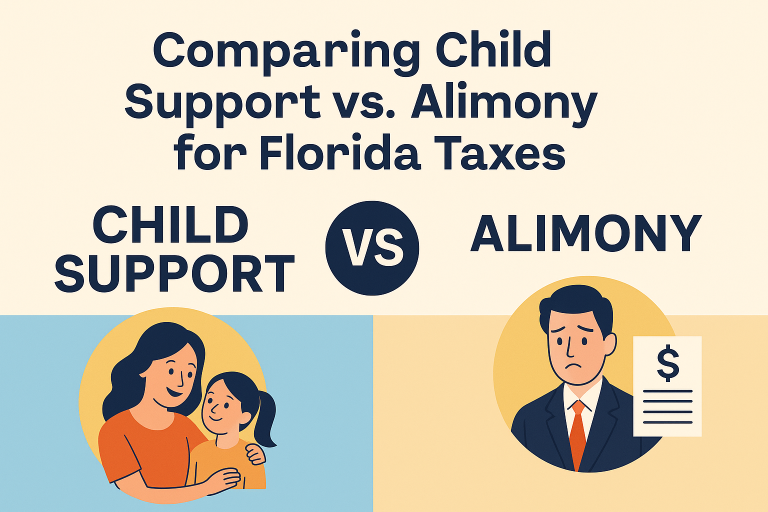 Comparing Child Support vs. Alimony for Florida Taxes