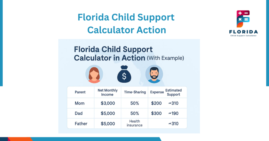 Florida Child Support Calculator in Action 